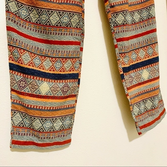 SKIES ARE BLUE Filigree Palazzo boho Pants size L - Picture 4 of 8
